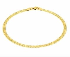 Pulseira Lacraia De Ouro 18k 4mm