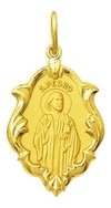 Medalha São Pedro Ouro 18k 2 Cm Com Certificado Ouro