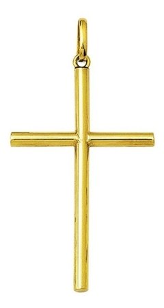 Pingente 4 Cm Crucifixo Ouro 18k 1.4 Gr Cruz