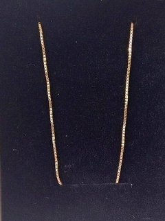 Cordão Corrente Veneziana Ouro 18k 60cm 1mm - comprar online