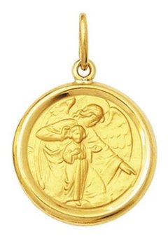 Medalha Anjo Da Guarda 2gr Ouro 18k