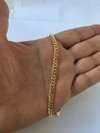 Pulseira De Ouro 18k Grumet 5mm 4,7 Gr Masculino na internet