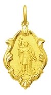 Pingente Medalha Santo Expedito De Ouro 18k 1,5 Cm