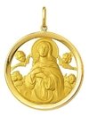 Medalha Nossa Senhora Conceição Ouro 18k 6,5gr Grande