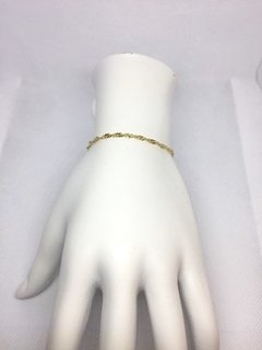 Pulseira De Ouro 18k Feminina Singapura 2,5mm Italiana na internet