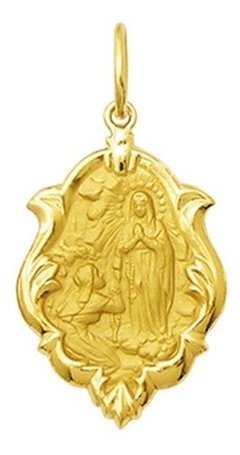 Medalha 2,6cm Nossa Senhora De Lourdes Ornato