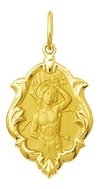 Medalha Pingente São Sebastião Ouro 18k 2,5 Cm