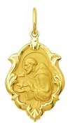 Medalha São Francisco Em Ouro 18k 2,5 Cm Pingente São Francisco De Assis