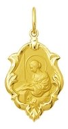 Medalha Santa Cecília Ouro 18k 1,5 Cm Com Certificado