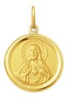 Medalha 2,6cm Coração De Jesus Ouro 18k Pingente