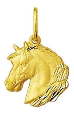 Pingente Cavalo Em Ouro 18k 1,4cm - Com Certificado