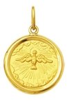 Medalha 2,6cm Divino Espirito Santo Ouro 18k Pingente