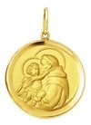 Medalha Santo Antônio Ouro 18k 3,5 Cm 4,3gr