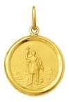 Leão Jóias Medalha Pingente Santo Expedito 1,8cm Ouro 18k