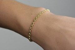 Pulseira Elo Português Ouro 18k 2,5 Gr 3mm 19cm - comprar online