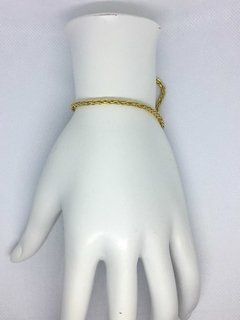 Pulseira De Ouro 18k Feminina Palmeira 3mm 4gr na internet