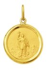 Medalha 2,6cm Santo Expedito Ouro 18k Pingente