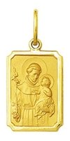 Pingente Medalha Santo Antônio Ouro 18k Grande