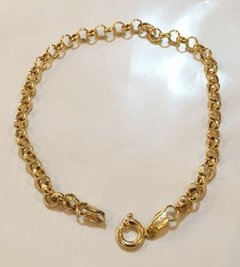 Pulseira Elo Português Ouro 18k 2,5 Gr 3mm 19cm