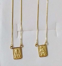 Escapulário De Ouro 18k Feminino Corrente Veneziana - comprar online