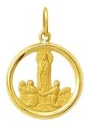 Medalha Nossa Senhora De Fátima 1,8cm Ouro 18k