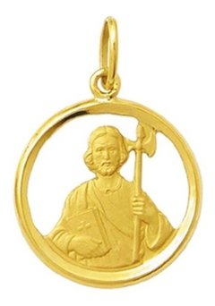 Medalha São Judas Tadeu 1,8cm Ouro 18k