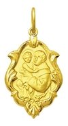 Medalha Santo Antônio Ouro 18k 1,5 Cm Pingente Santo Antonio Medalha St Antonio