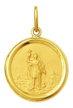 Leão Jóias Medalha Pingente Santo Expedito 2gr Ouro 18k