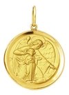 Medalha 2,6cm Anjo Da Guarda De Ouro 18k Pingente