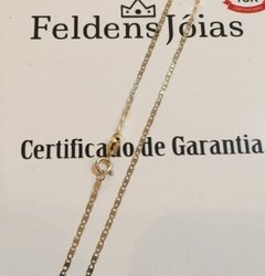 Corrente Cordão Masculino Ouro 18k Piastrine 60cm na internet