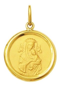 Medalha Nsa Senhora Perpétuo Socorro 2gr Ouro18k