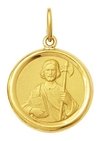 Medalha Pingente São Judas Tadeu 2gr Ouro 18k