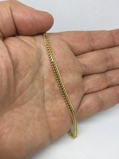 Pulseira Feminina De Ouro 18k Lacraia Feminina 4mm Ouro 18k na internet