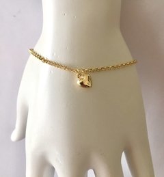 Pulseira De Ouro 18k Coração Adulto 18 Cm - comprar online