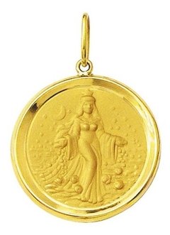 Medalha Iemanjá 2,5cm Ouro 18k