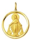 Medalha 3,5cm Nossa Senhora Das Graças Ouro 18k Pingente Ns Graças Católico Nsa Graças