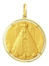 Medalha Nossa Senhora Aparecida Em Ouro 18k 8,6gr Grande