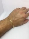 Pulseira masculina de ouro 18k grumet 3x1 maciça 5.1 gr - comprar online