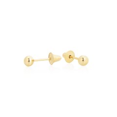 Brinco Bolinha 2,5mm ouro 18k