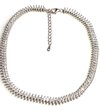 Gargantilha Choker Prata 925 Navete Italiana