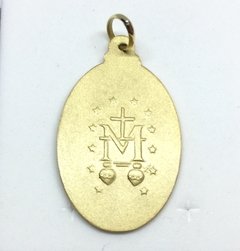 Medalha Nossa Senhora Das Graças Ouro 18k Grande Pingente Ns Graças Católico Nsa Graças Medalha Milagrosa - comprar online