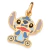 Colar com Pingente Stitch Banhado Ouro 18K com Resina - Mickey e Minnie Presentes