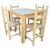 Mesa Pino 100x80 + 4 Sillas Pino Ohventas - comprar online