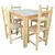 Mesa Pino 120x80 + 4 Sillas Pino Ohventas - comprar online