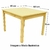 Combo Mesa 120x80 + 4 Sillas Vintage Retro - tienda online