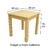 Mesa Maciza Pino 60x60 Bar Pata EN L 3x3 Pulgadas en internet