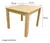Mesa Maciza Pino 70x70 Bar Pata L 3x3 en internet