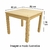 Mesa Maciza Pino 80x80 Bar Pata EN L 3x3 Pulgada en internet