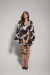 VESTIDO FLORAL - PRETO - MAPA Lingerie
