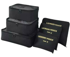 Organizador De Mala De Bagagem Viagem Kit 6 Necessaire Bolsa - VILASHOPPING VIRTUAL